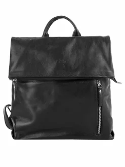 Cluty Taschen & Rucksäcke*Damen Cityrucksack schwarz uni