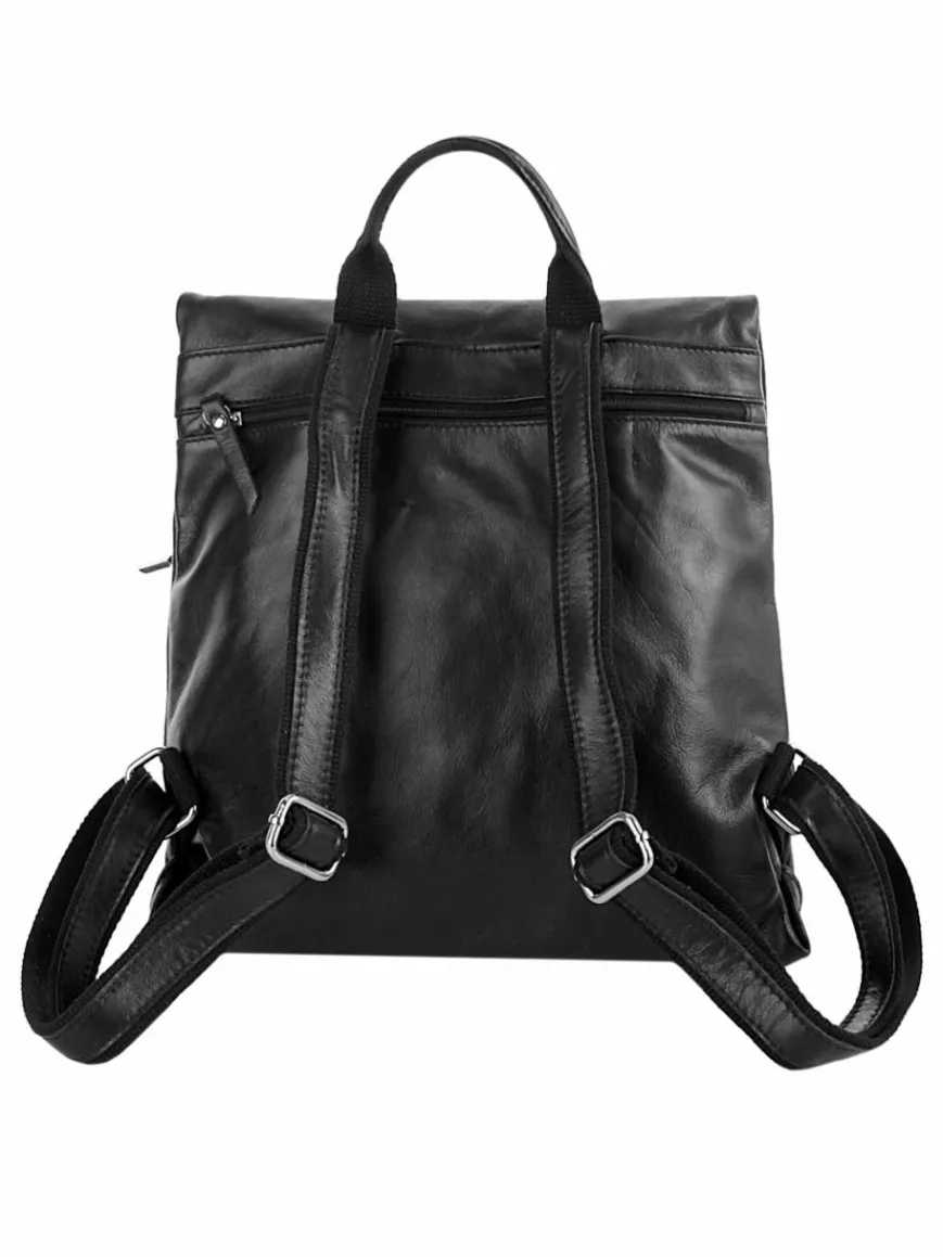 Cluty Taschen & Rucksäcke*Damen Cityrucksack schwarz uni