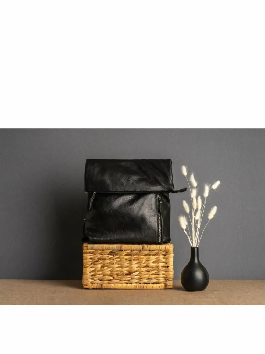 Cluty Taschen & Rucksäcke*Damen Cityrucksack schwarz uni