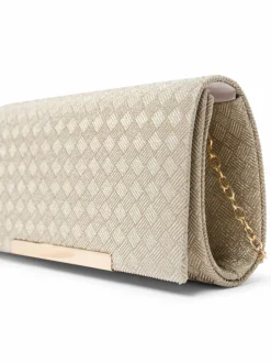 Kurt Kölln Taschen & Rucksäcke*Damen Clutch gold strukturiert