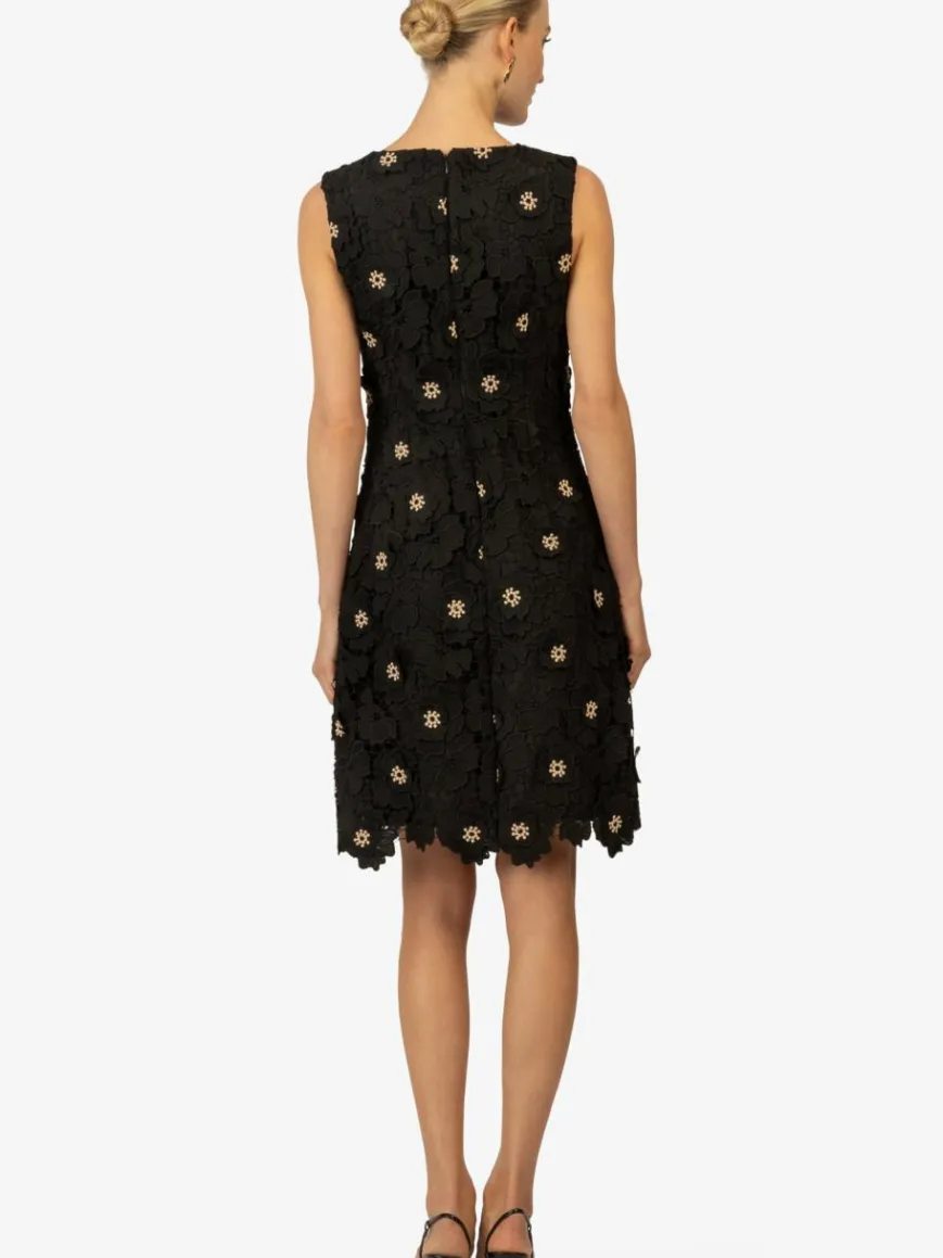 Kraimod Kleider*Damen Cocktailkleid schwarz gemustert