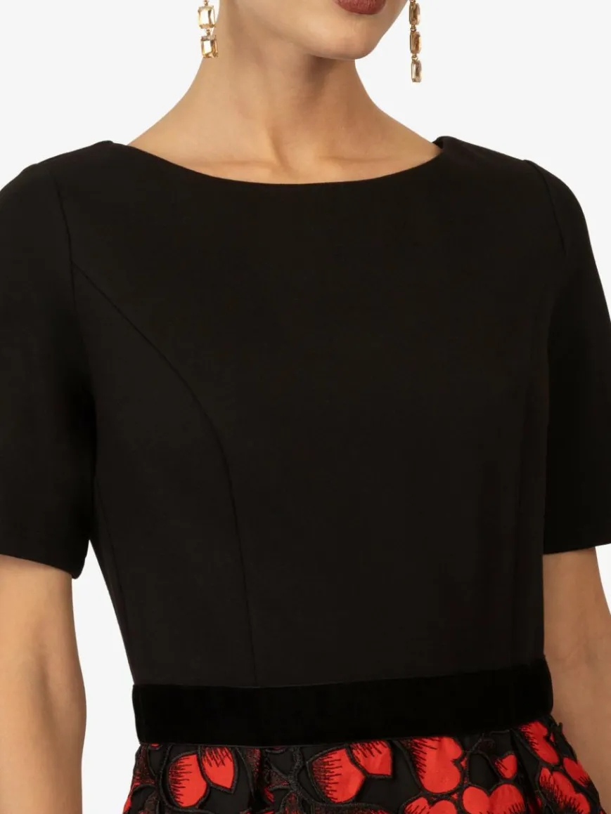 Kraimod Kleider*Damen Cocktailkleid rot gemustert