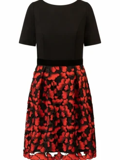 Kraimod Kleider*Damen Cocktailkleid rot gemustert