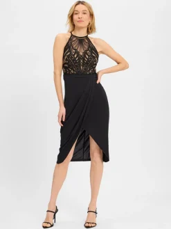 Lipsy Kleider*Damen Cocktailkleid schwarz uni