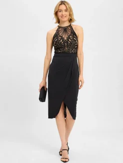 Lipsy Kleider*Damen Cocktailkleid schwarz uni