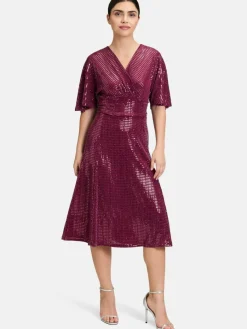 Vera Mont Kleider*Damen Cocktailkleid mehrfarbig uni