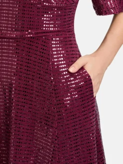 Vera Mont Kleider*Damen Cocktailkleid mehrfarbig uni