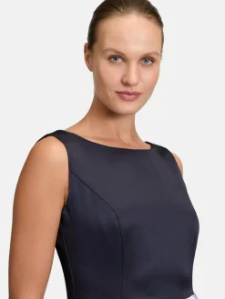 Vera Mont Kleider*Damen Cocktailkleid blau gemustert