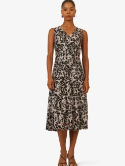 Kraimod Kleider*Damen Cocktailkleid pink gemustert