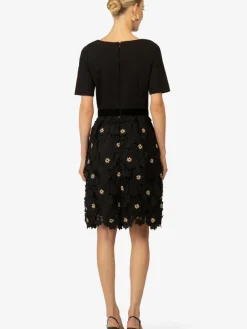 Kraimod Kleider*Damen Cocktailkleid schwarz gemustert