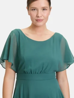 Vera Mont Kleider*Damen Cocktailkleid smaragd uni