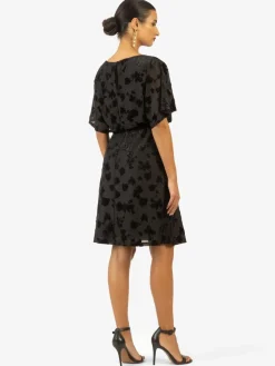 Kraimod Kleider*Damen Cocktailkleid schwarz gemustert