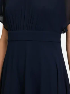 Vera Mont Kleider*Damen Cocktailkleid marine blau uni