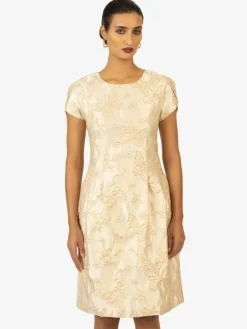 Kraimod Kleider*Damen Cocktailkleid gold gemustert
