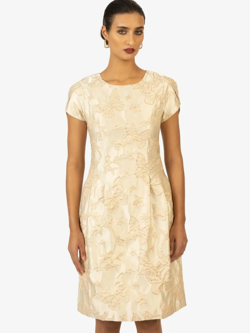 Kraimod Kleider*Damen Cocktailkleid gold gemustert