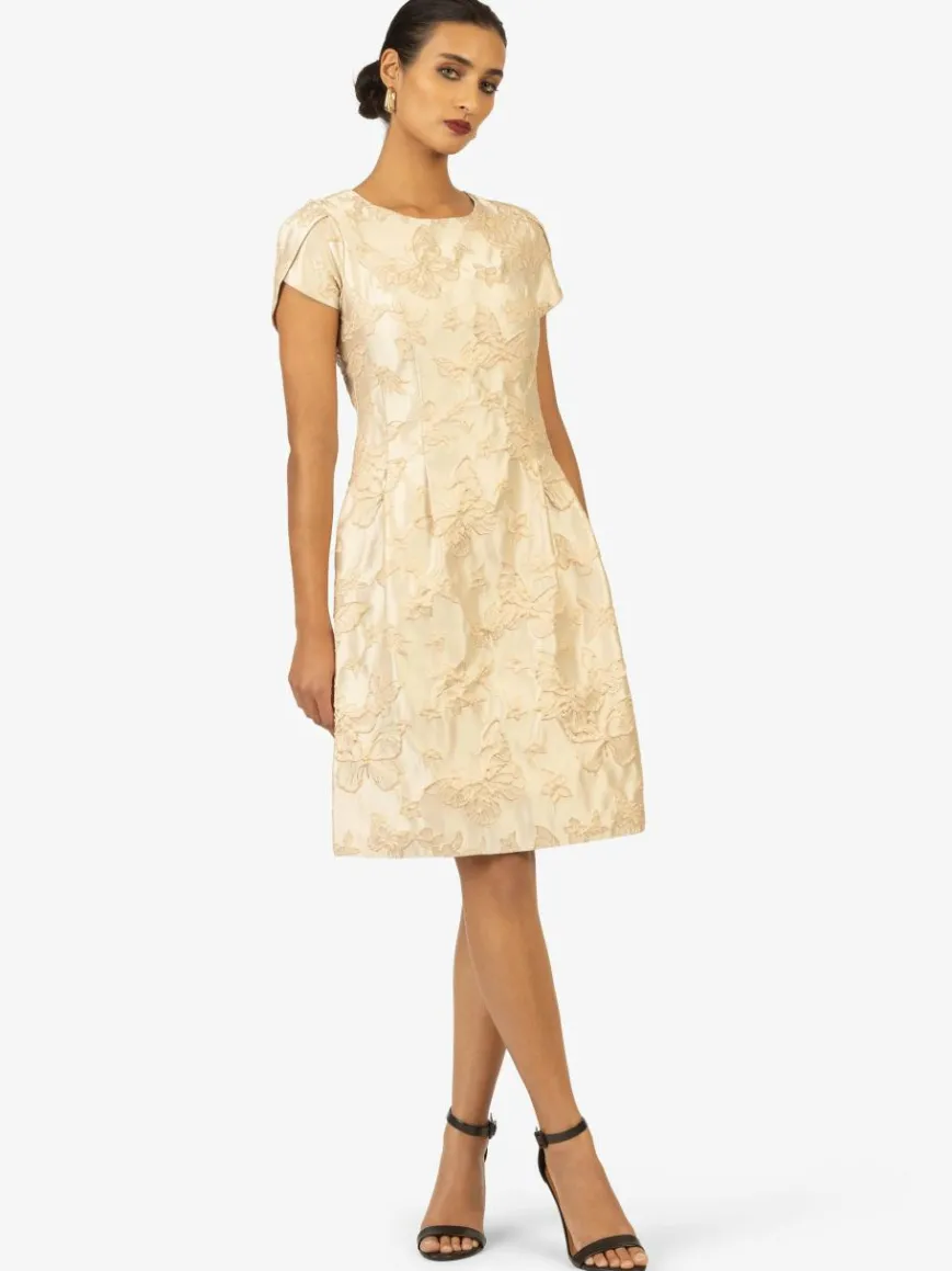 Kraimod Kleider*Damen Cocktailkleid gold gemustert