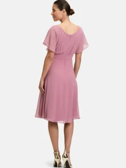 Vera Mont Kleider*Damen Cocktailkleid rosa altrosa uni