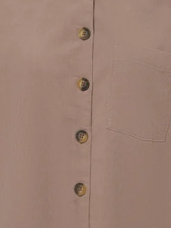 Marie Lund Blusen*Damen Cordbluse taupe uni