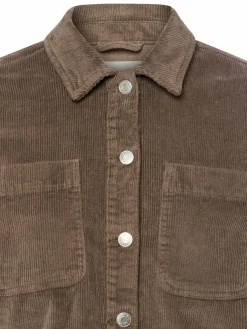 Noisy May Blusen*Damen Cordbluse - NMAlva braun uni