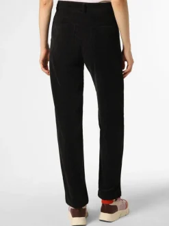 Marie Lund Hosen*Damen Cordhose schwarz uni
