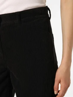 Marie Lund Hosen*Damen Cordhose schwarz uni