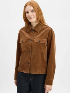 Marc O'Polo Jacken & Westen*Damen Cordjacke cognac uni