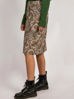 Vicci Germany Röcke*Damen Cordrock grün bedruckt