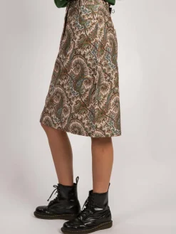 Vicci Germany Röcke*Damen Cordrock grün bedruckt