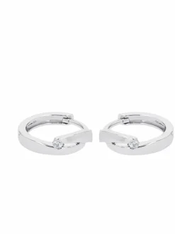 amor Schmuck*Damen Creolen silber uni