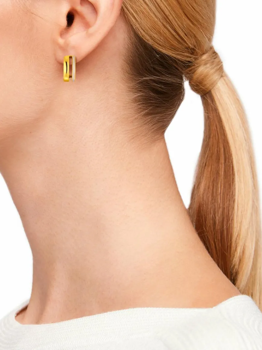 s.Oliver Schmuck*Damen Creolen beige uni