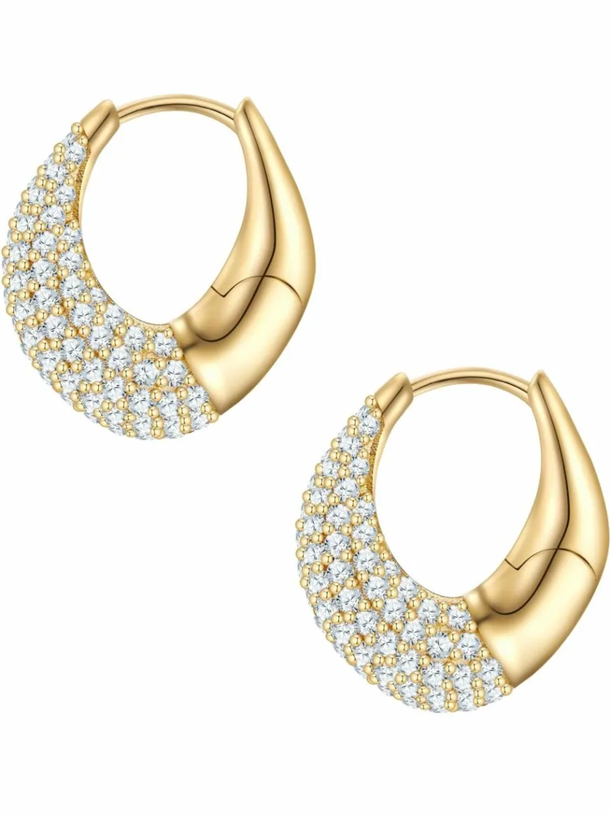 Glanzstücke München Schmuck*Damen Creolen - gold uni