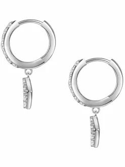 Glanzstücke München Schmuck*Damen Creolen - Raute silber uni