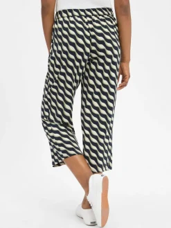 Betty Barclay Hosen*Damen Culotte marine ecru gemustert