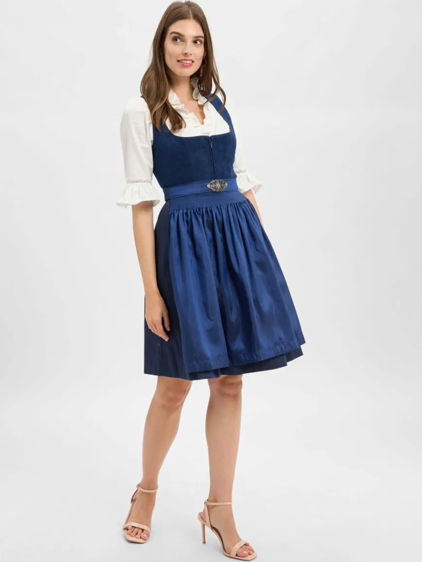 Krüger Dirndl Kleider*Damen Dirndl indigo uni