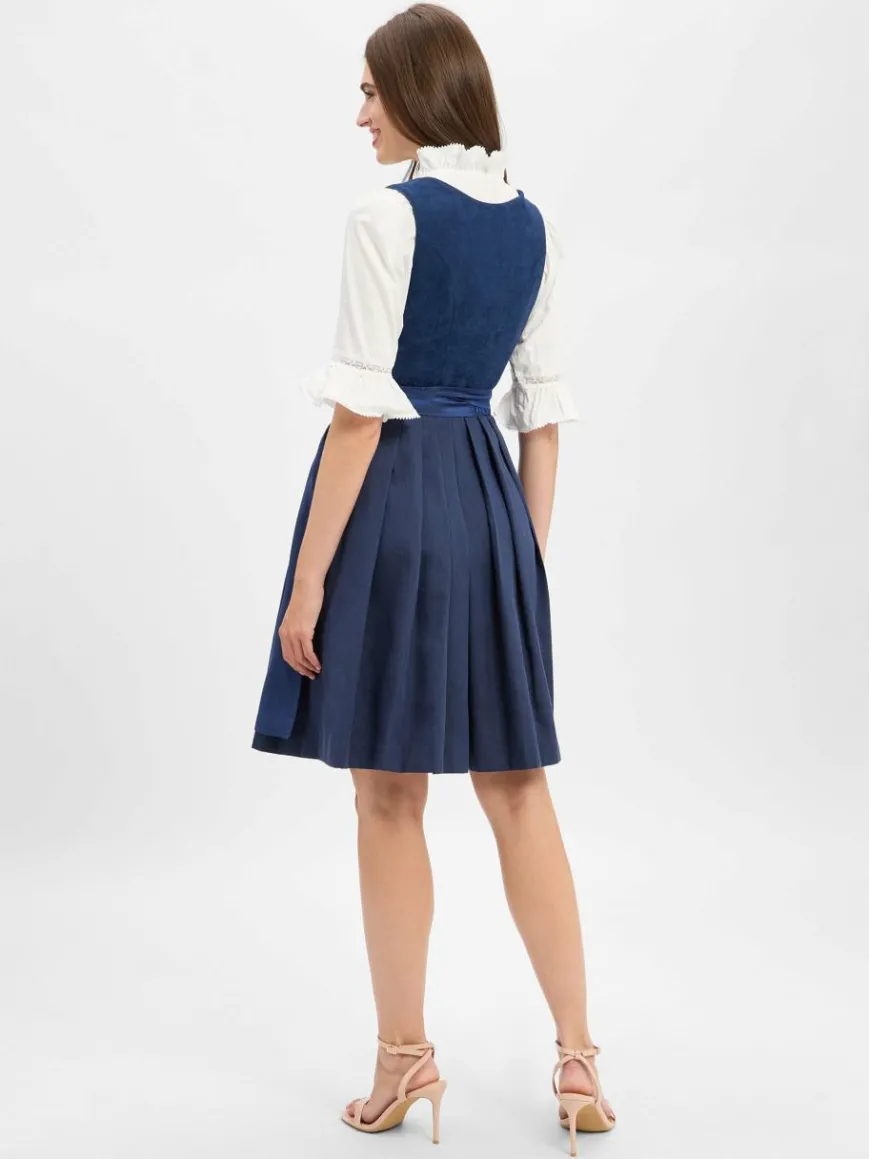 Krüger Dirndl Kleider*Damen Dirndl indigo uni