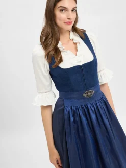 Krüger Dirndl Kleider*Damen Dirndl indigo uni