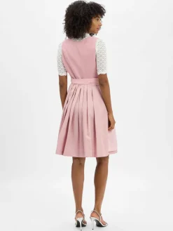 Krüger Dirndl Kleider*Damen Dirndl rosa uni