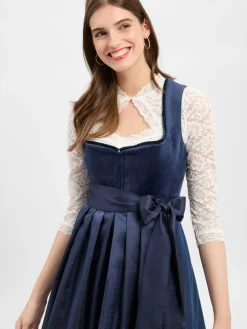 Krüger Dirndl Kleider*Damen Dirndl marine uni