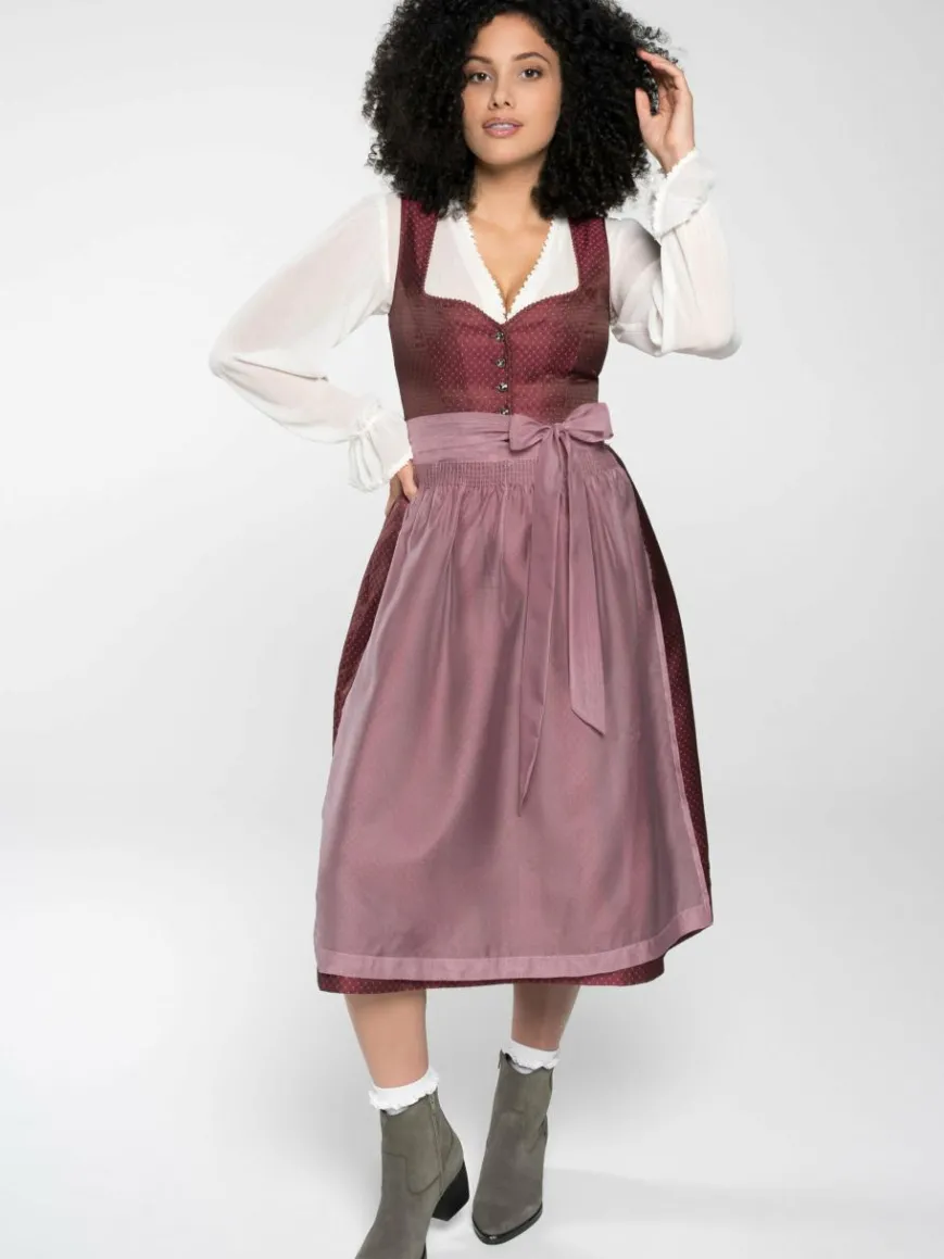 Spieth & Wenksy Kleider*Damen Dirndl - Dirndl "Flamingo" koralle uni