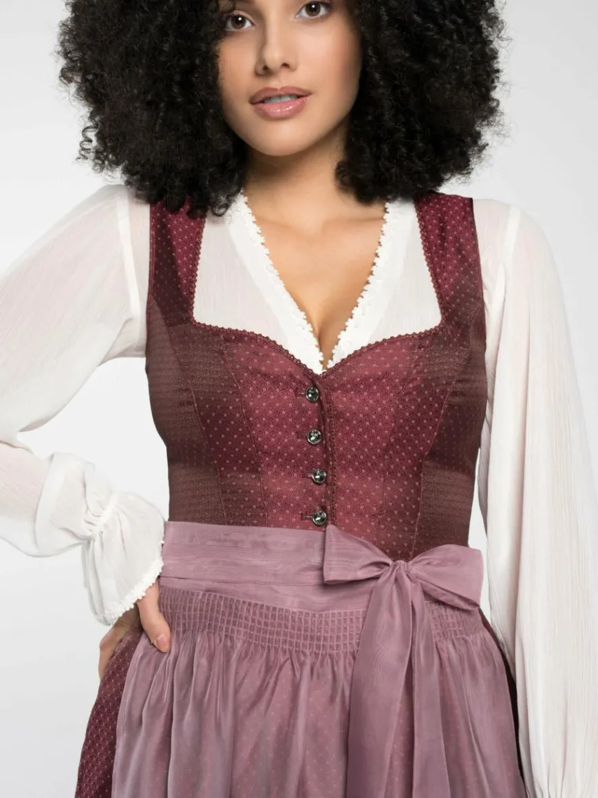 Spieth & Wenksy Kleider*Damen Dirndl - Dirndl "Flamingo" koralle uni