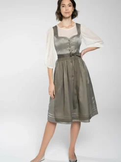 Spieth & Wenksy Kleider*Damen Dirndl - Dirndl "Flamingo" oliv uni