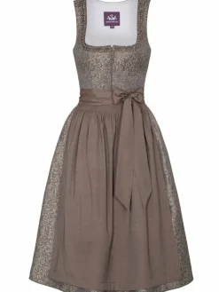 Spieth & Wenksy Kleider*Damen Dirndl - Gesia taupe gemustert