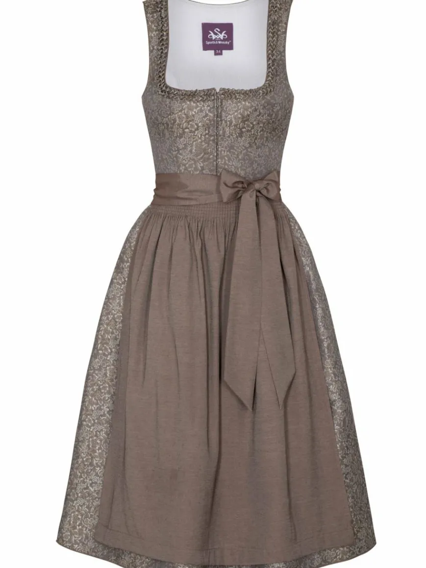 Spieth & Wenksy Kleider*Damen Dirndl - Gesia taupe gemustert