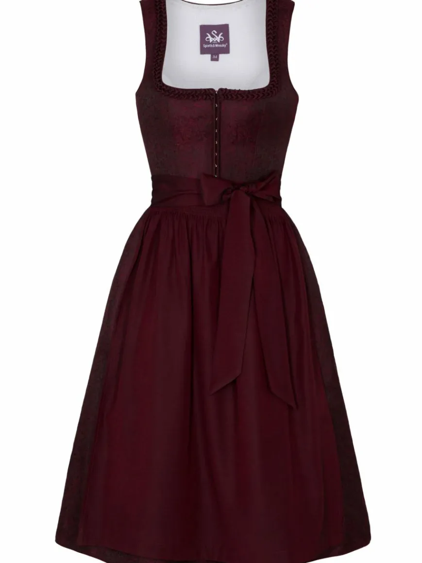 Spieth & Wenksy Kleider*Damen Dirndl - Gesia rot gemustert