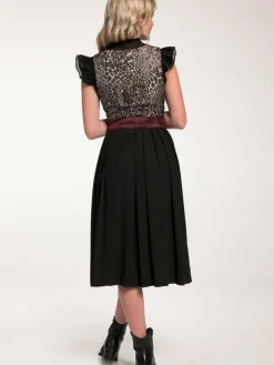 Spieth & Wenksy Kleider*Damen Dirndl - Gälin schwarz bedruckt