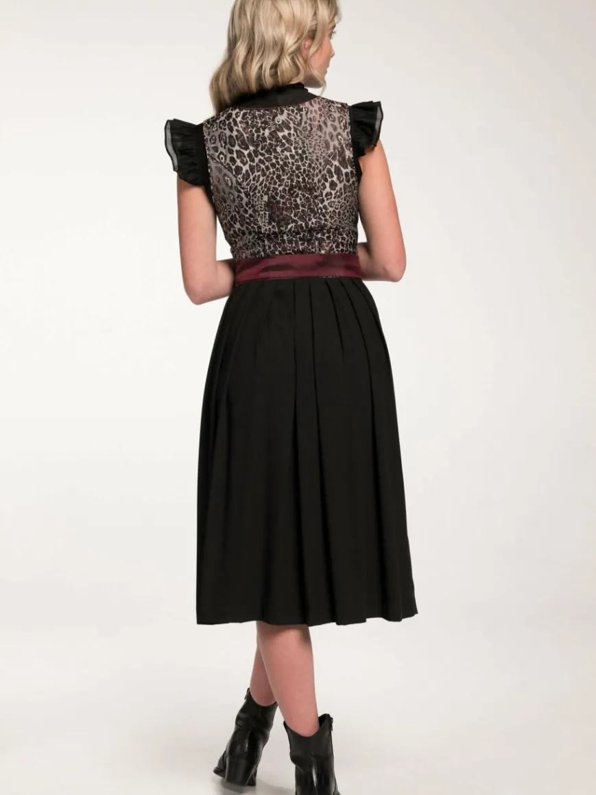 Spieth & Wenksy Kleider*Damen Dirndl - Gälin schwarz bedruckt