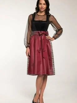 Spieth & Wenksy Kleider*Damen Dirndl - Gloria schwarz gemustert