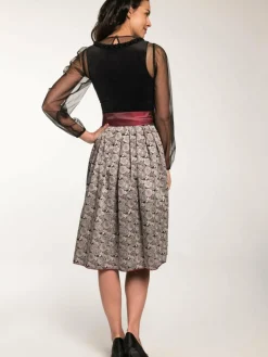 Spieth & Wenksy Kleider*Damen Dirndl - Gloria schwarz gemustert