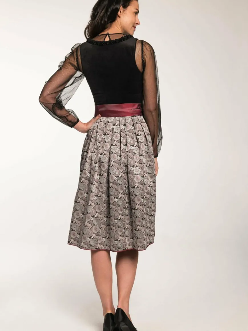 Spieth & Wenksy Kleider*Damen Dirndl - Gloria schwarz gemustert