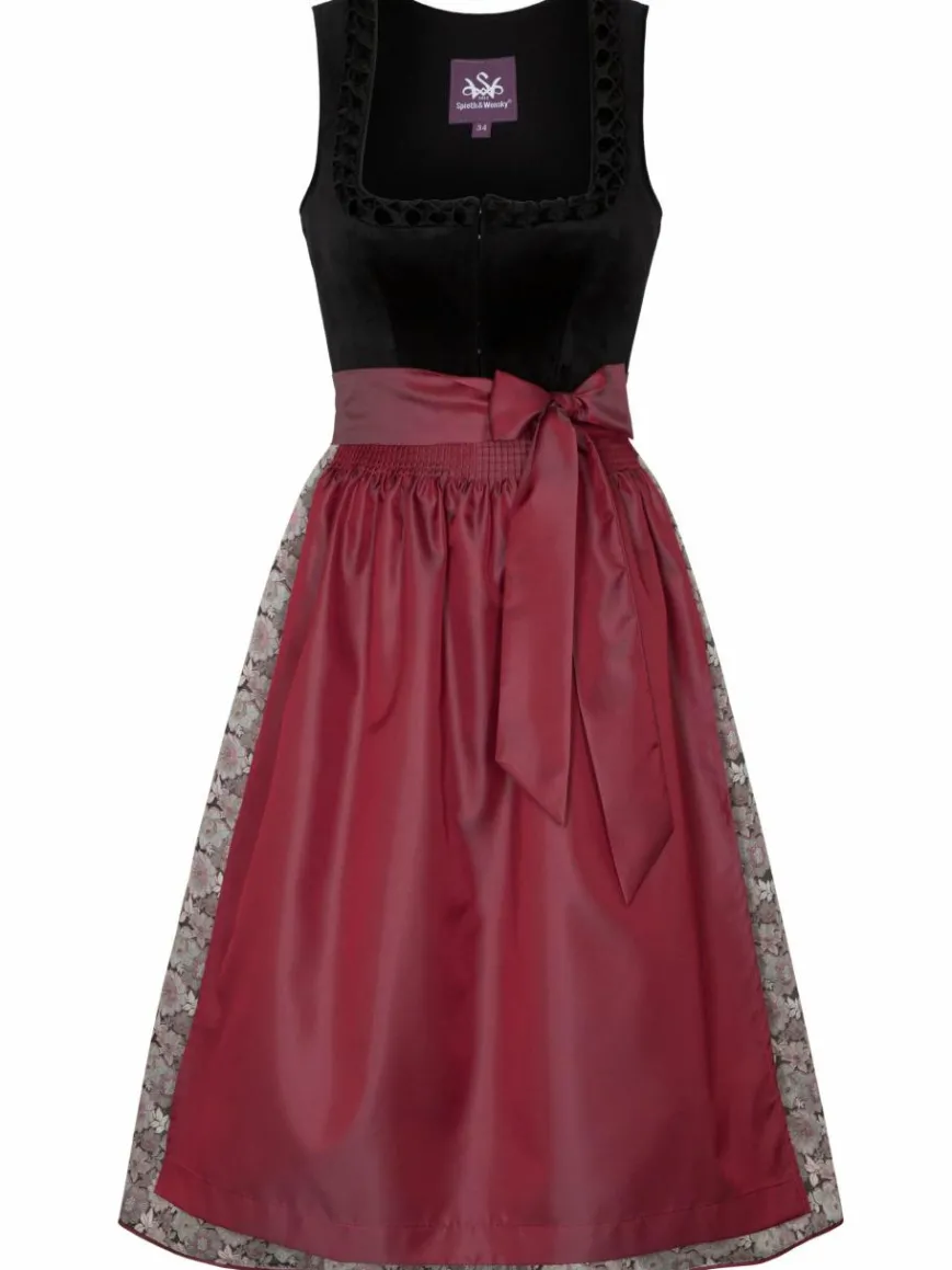 Spieth & Wenksy Kleider*Damen Dirndl - Gloria schwarz gemustert